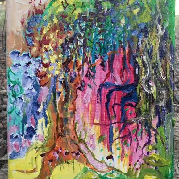 🎊SOLD🎊Original abstract oil painting signed - Picture 3 of 4